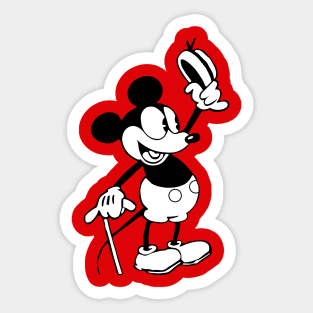 Steamboat Willie. Valentine Couple Sticker